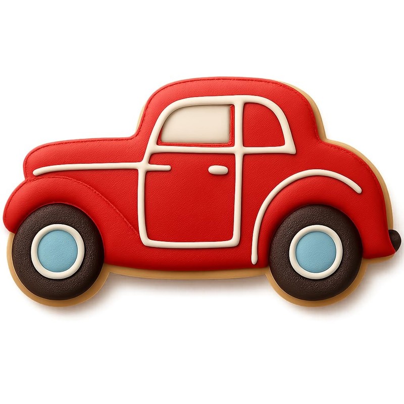 Classic Coupe Hot Rod Cookie Cutter & Stamp, Fondant & Clay - 4x2.4 gallery