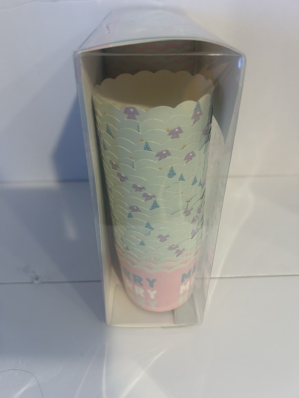 NIB Simply Baked 75 Paper Baking/Snack Cups Christmas MerryMerry Christmas #1920 gallery