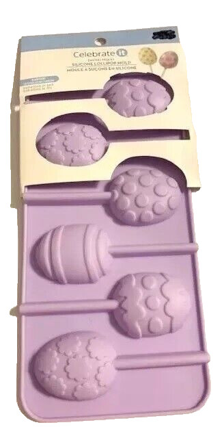 Egg lollipop Silicone Candy Molds Easter small 6-cav. by Celebrate It lot of 2 gallery