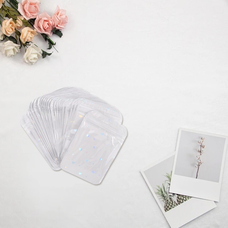 50pcs Resealable Packaging Bags: 6x4" Small Business Zipper Pouches for Food gallery