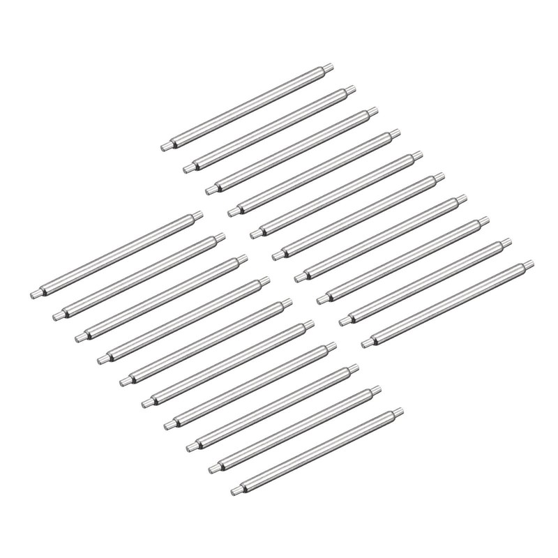 20pcs watch strap pin 18mm stainless steel bar pins 1.2mm diam
