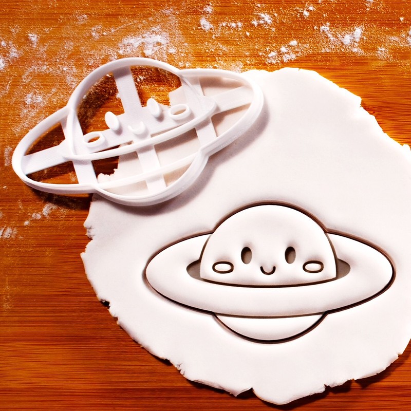 Cute Saturn Planet Cookie Cutter – space galaxy astronomy Solar System universe
