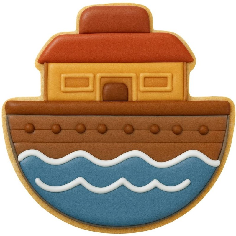 12 Piece Noah's Ark Cookie Cutter Set | Dove Giraffe Zebra Lion Rainbow | Animal gallery