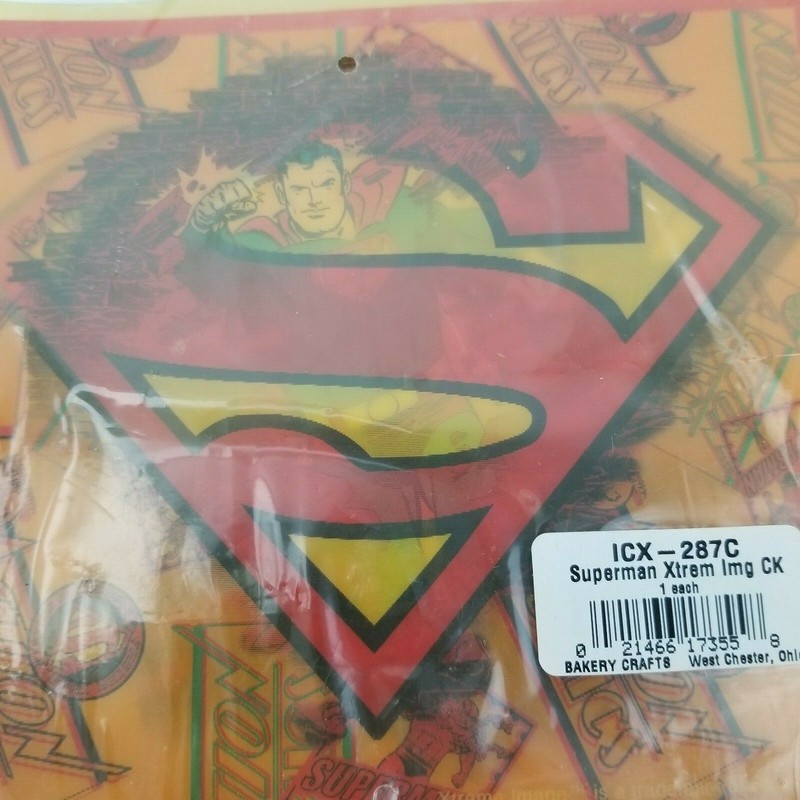 Bakery Crafts Xtreme Image Superman Lenticular Cake Topper / Mousepad DC Comics gallery
