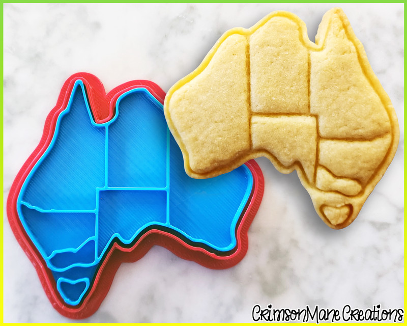 Australia States Cookie Cutter 3D Printed Biscuit Baking Supplies Fondant Tool gallery