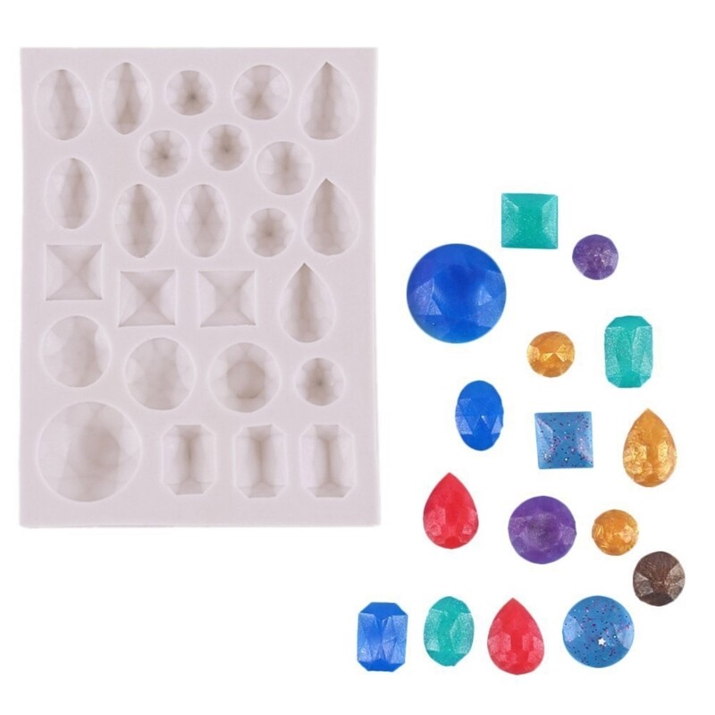 Geometric Gem- Fondant Chocolate Mold Cake Decorating Tool Baking Accessories gallery