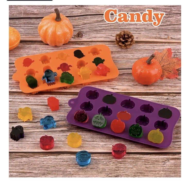 HUAKENER Halloween Silicone Chocolate Molds 4-Pack Ghost Pumpkin gallery