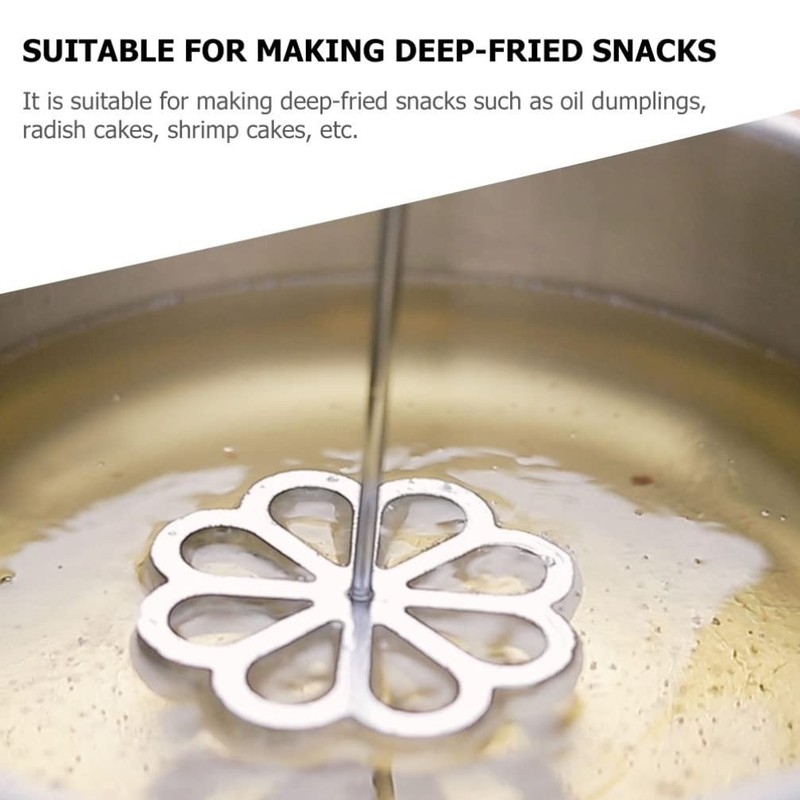 1 PCS Rosette Iron Molds Set Bunuelos Mold Handle Lotus Flower Cookie Alloy gallery