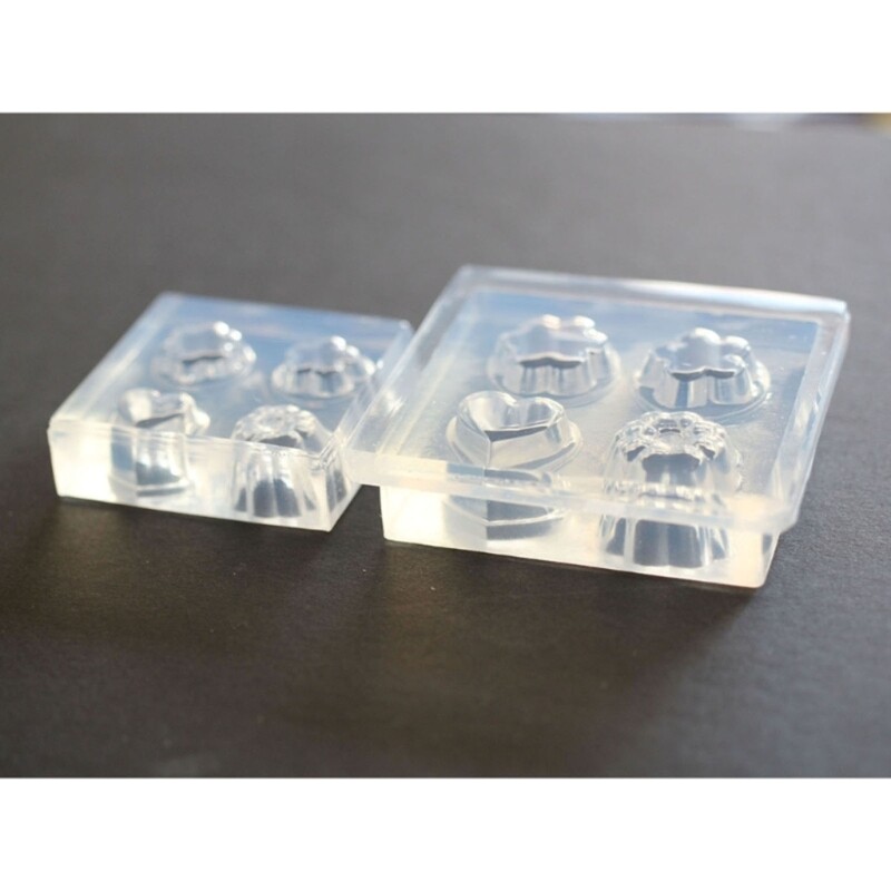 2Pcs 4-Hole Soft Silicone Mould for DIY Jelly Puddings Making Resin Casting Tool gallery