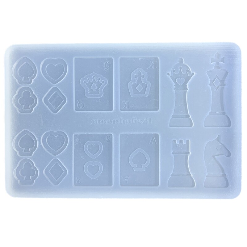 Customizable Chess and Card Mould Game Accessory Casting Mould for DIY Lover gallery