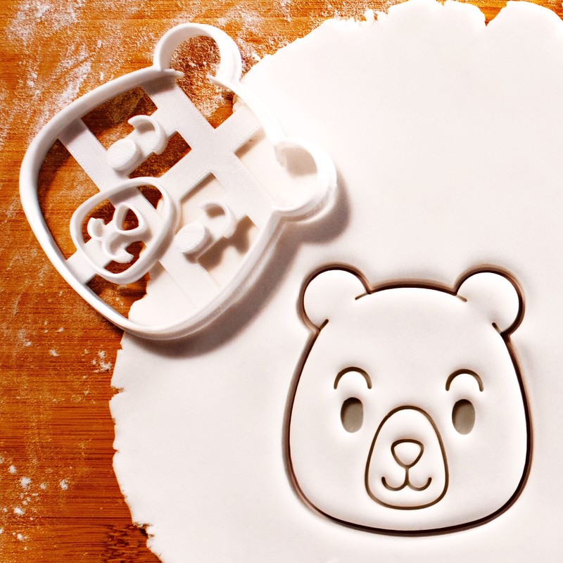 Set of 3 Cute Woodland Critters Cookie Cutters: Baby Fox, Bear, and Raccoon gallery