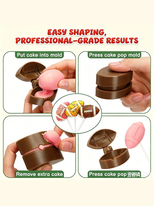 2Pcs 100 Pcs Paper Stick Practical Football Cake Mold Birthday Baking Tool New gallery