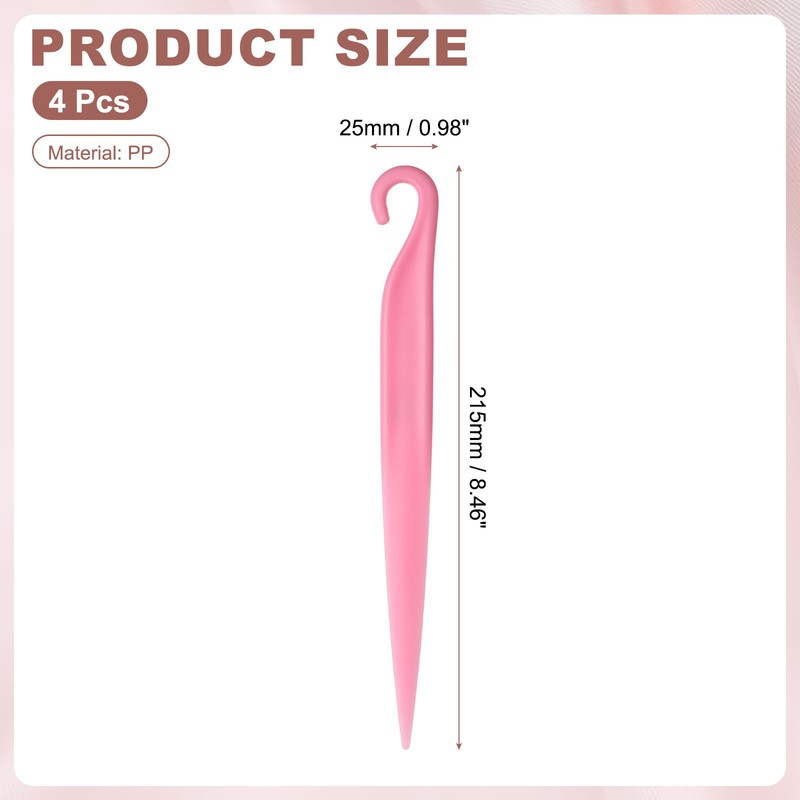 4 Pcs for Cake Knife Scraper, Plastic Cake Removal Knife, Pink gallery