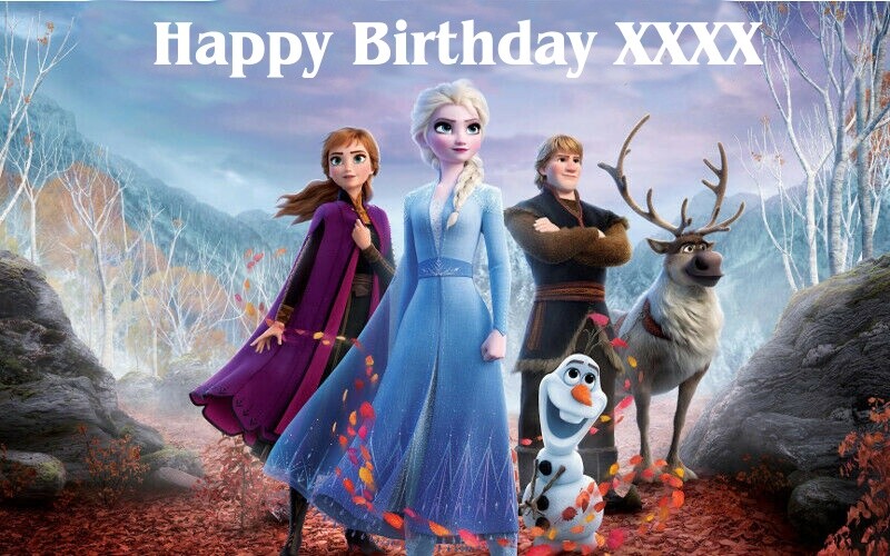 Frozen 2 Edible image sheet cake topper fast shipping