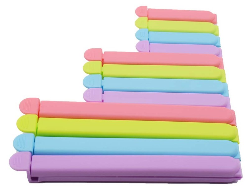 12 Pcs Sealing Clips For Food And Snack Bag2.75 In 4.33 In 6.29 In