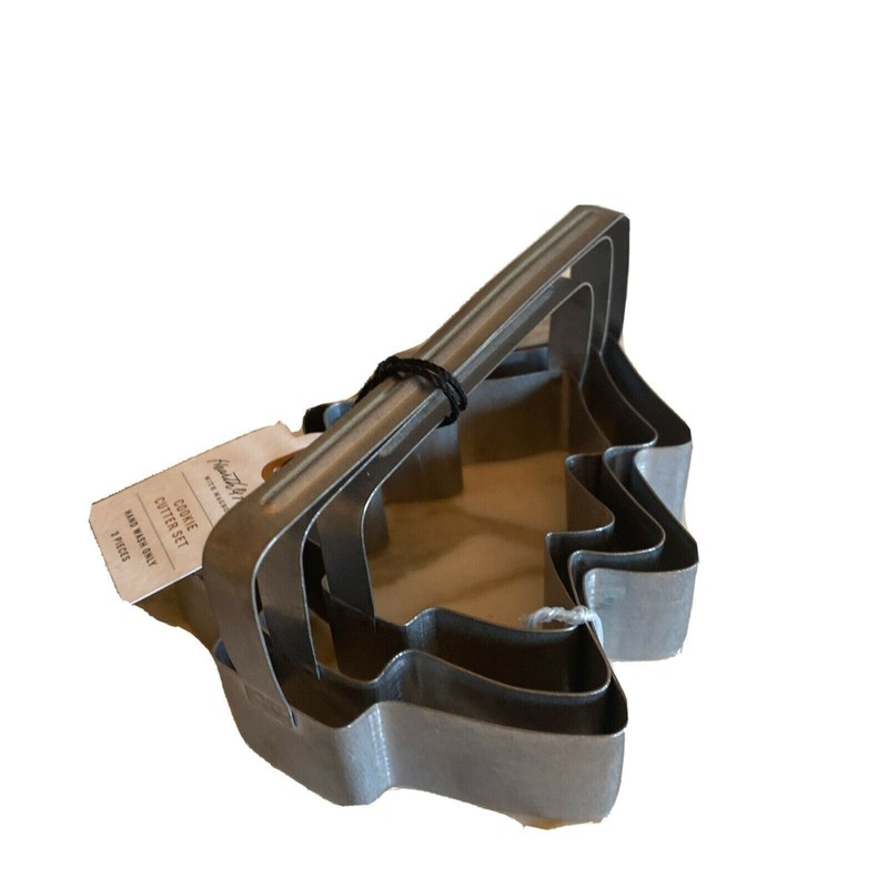 Hearth Hand Magnolia Cookie Cutter Tree Shape Steel 3 Pc Set NWT