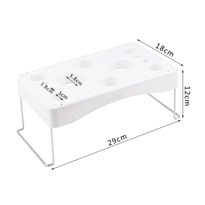 2 Pack 12Cavity Piping Bag Shelf Decorating Rack Stainless Steel Feet DIY gallery