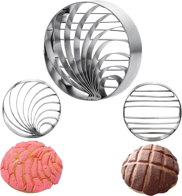 Cutter Mexican Bread Mold Made of Stainless Steel 4.1 Inch,Stamp Two Sided Mold