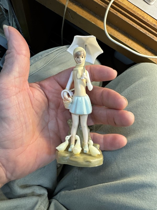 Vintage Wilton Cake Topper Girl W/ Umbrella Duck Family gallery
