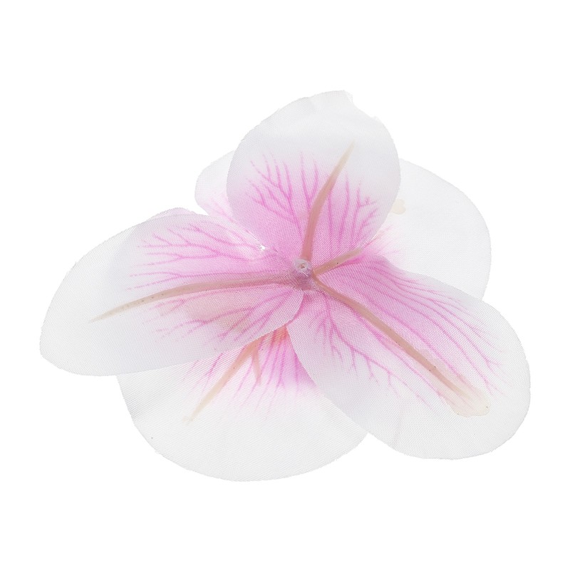 40Pcs 3.9" Artificial Silk Butterfly Orchid Flower Heads for DIY, White Purple gallery