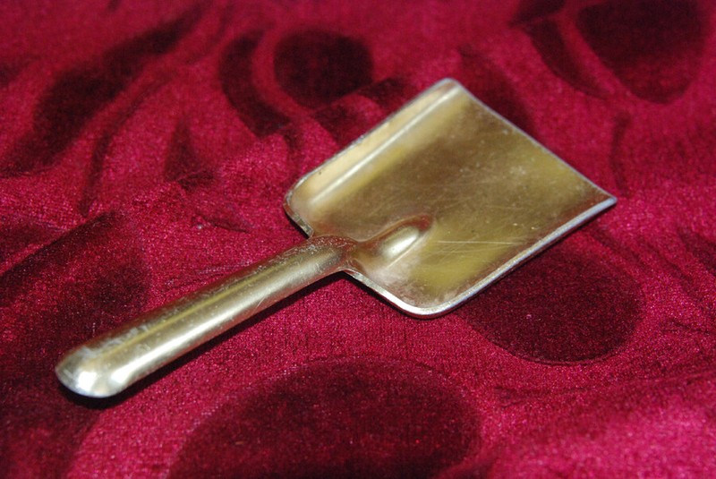 Vintage Soviet Metal Cake Spatula Gold colour