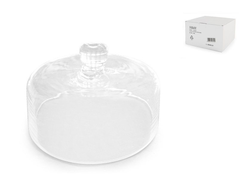 H&H Dome Necklace in Transparent Glass 27.5 cm gallery