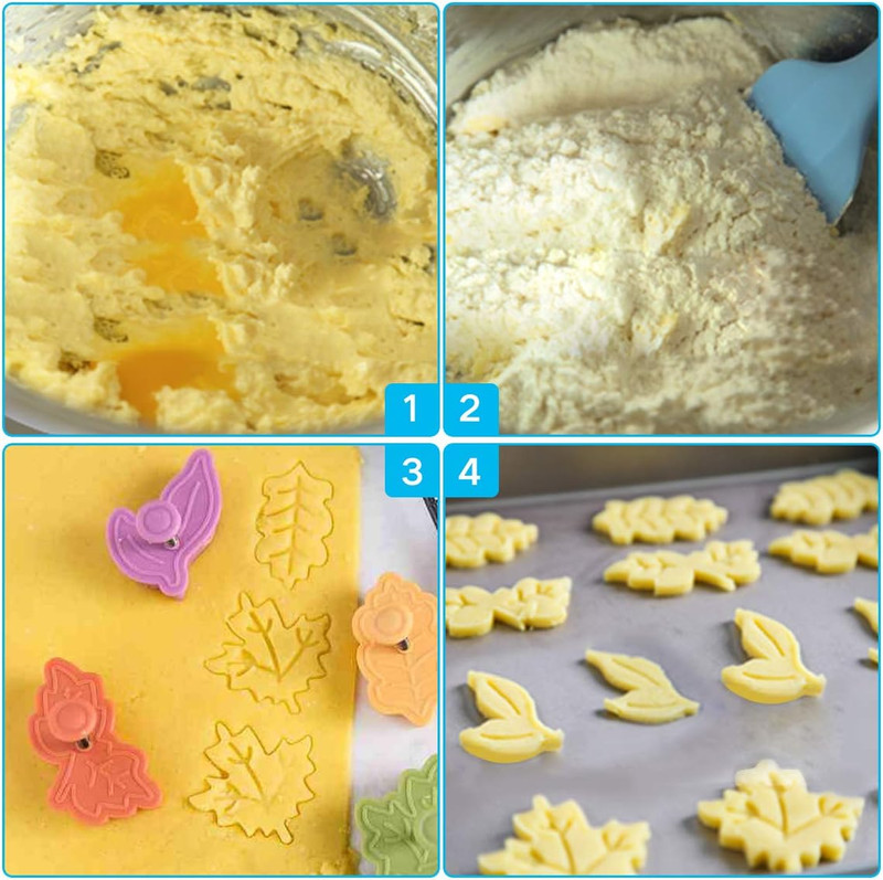 Yunko Cake Leaves Baking Pie Crust Cookie Cutters Set of 4 gallery