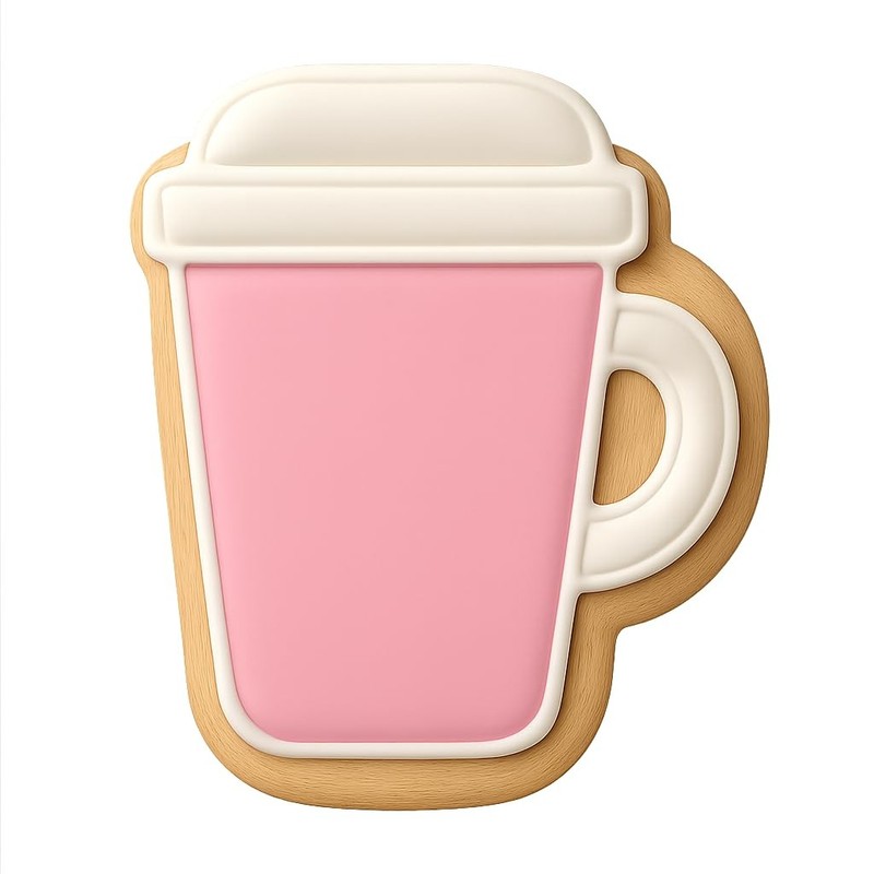 Travel Coffee Mug Cookie Cutter & Stamp, Fondant & Clay - 3.3x4 gallery