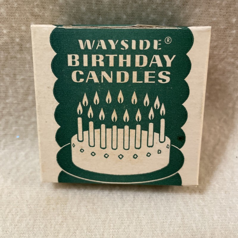 Vintage Wayside Birthday Candles in original Good Condition box 12 Unused gallery