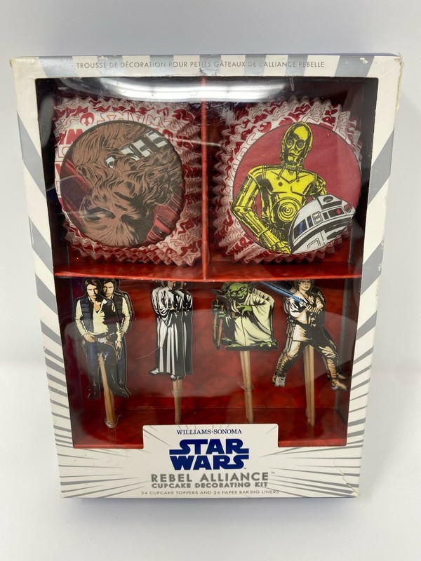 Star Wars Rebel Rebels Cupcake Decorating Kit – 24 toppers & liners NEW