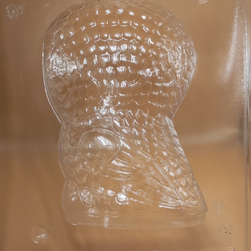 Clear Plastic Candy Chocolate Mold 3D Owl 2 Piece Set New gallery