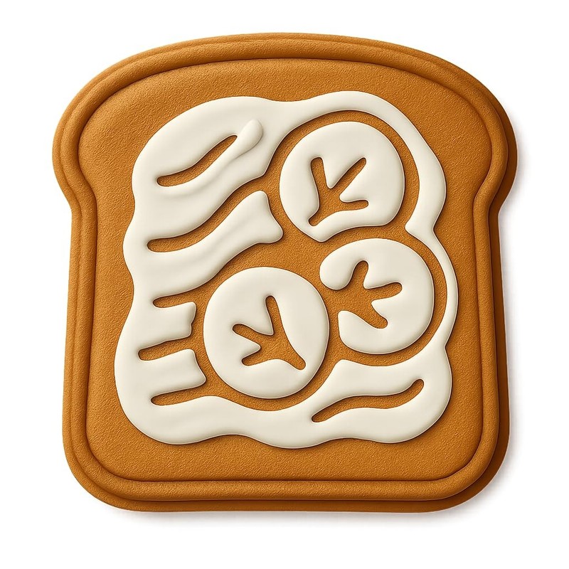 Avocado Toast with Radish Cookie Cutter & Stamp, Fondant & Clay - 4x4 gallery