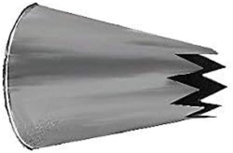 Versatile Stainless Steel Open Star Pastry Tip .63'' - Ideal for Cake Decorators gallery
