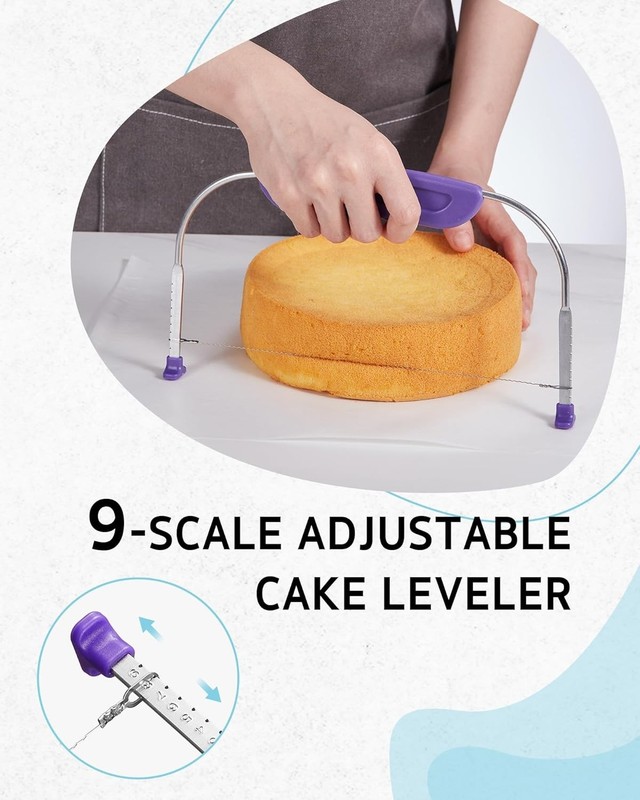 Professional 65-Piece Cake Decorating Supplies with Turntable & Accessories gallery