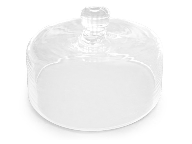 H&H Dome Necklace in Transparent Glass 27.5 cm