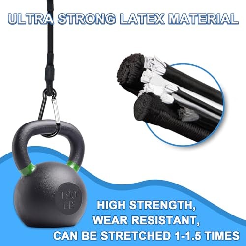 8IN Mini Short Bungee Cords with Carabiner Hooks Heavy Duty Elastic 8INCH-4PCS gallery