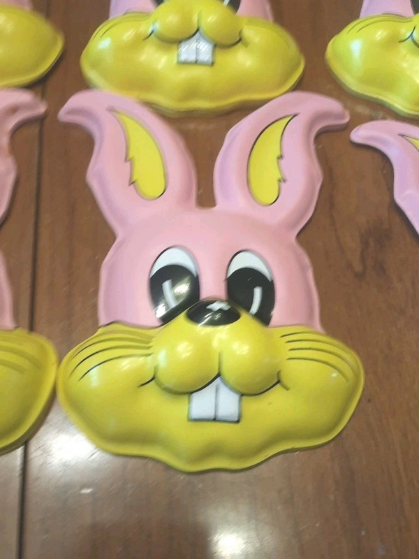 30+ Vintage 3D Bunny Rabbit Head Face Cake Cupcake Toppers Bakery, See Descript gallery