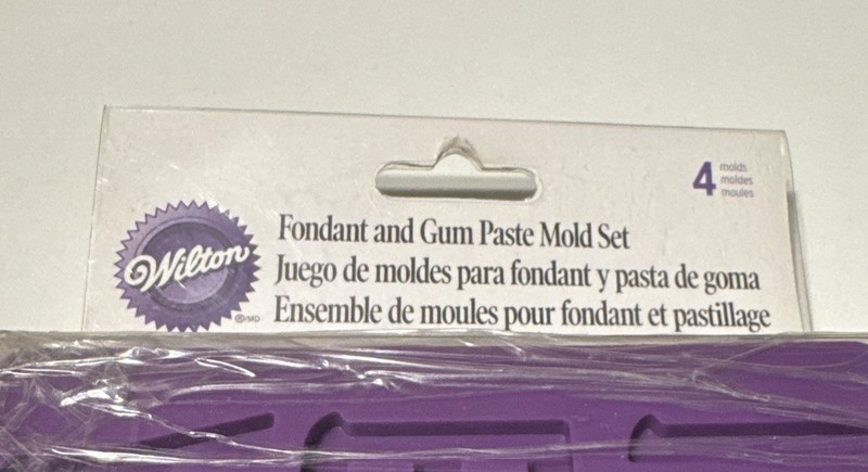 Wilton Fondant Gum Paste Silicone Mold Upper Lower Case Letter Numbers Cake gallery