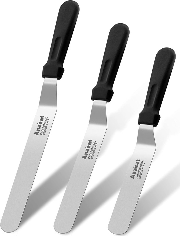 **80-Character eBay Title:** Anaeat 3PC Offset Icing Spatula Set 6″ 8″ 10″ Cake