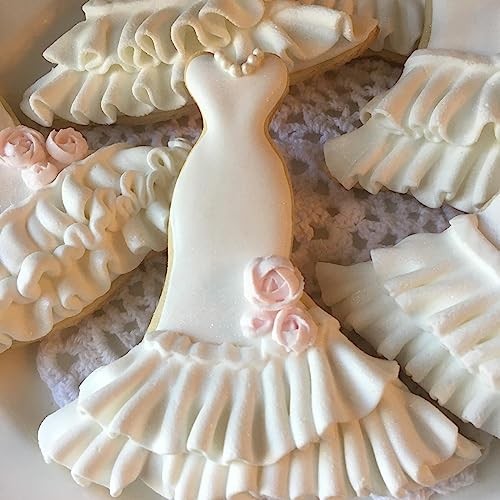 Ruffle Piping Tips Set - 7 Pcs Pleated Skirt Piping Tips for Wedding Dress gallery