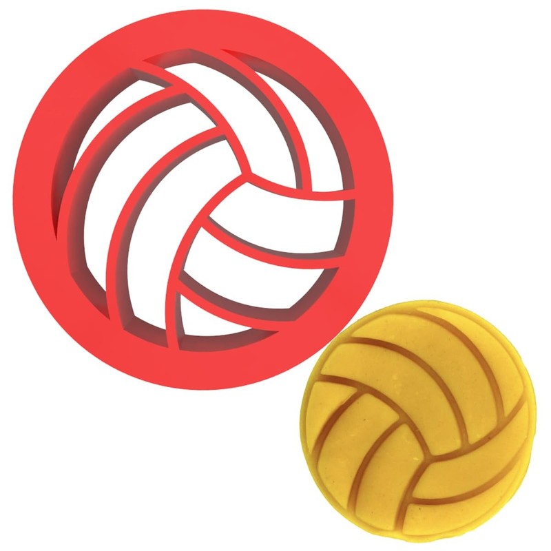 Volleyball Cookie Cutter (2 to 8 inches) by Mighty Gadget USA (3 inches)