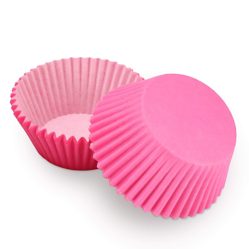 Pink Baking Cups, 100 pieces Paper Cupcake Liners Wrappers Nonstick Muffin Mo... gallery