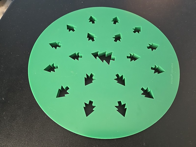 Pie Crust Stencil Cutting Pattern Christmas Trees Green 9.75” Rowoco Hong Kong gallery