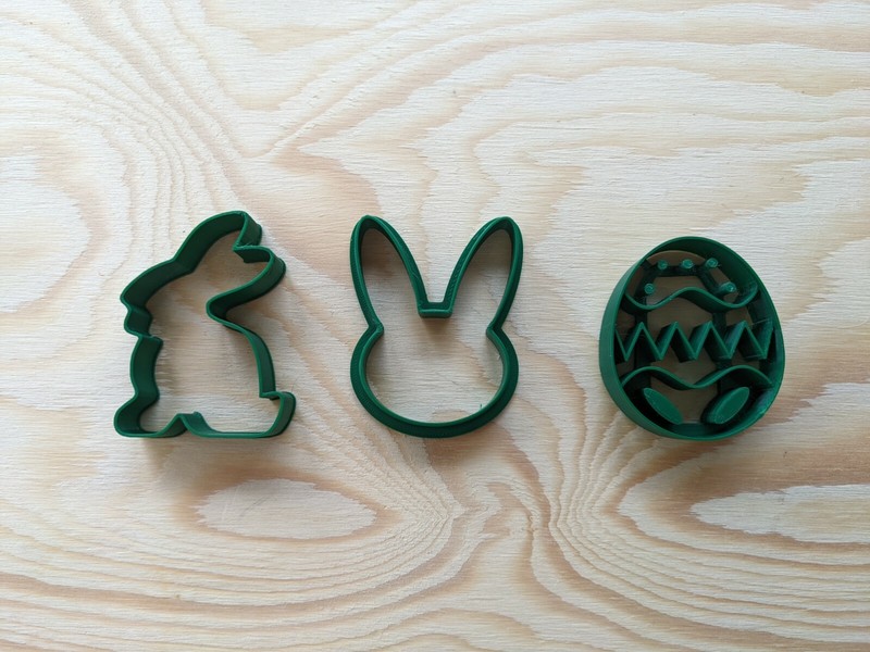 3X Easter Cookie Cutters Easter Egg Easter Bunny Easter Bunny Ears