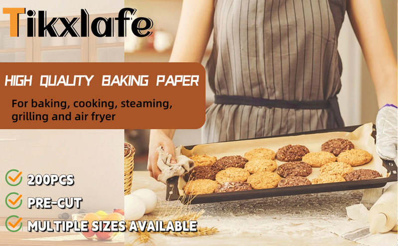 200 Pcs 9x9 Inch Parchment Paper Sheets, Precut Unbleached Baking Paper, gallery