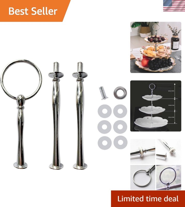 Stylish Heavy-Duty 3-Tier Metal Cake Stand – Perfect for Your Next Gathering