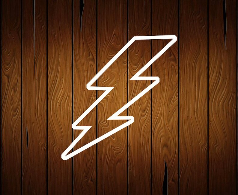 Lightning Bolt Cookie Cutter - 3D Printed Food Safe PLA Plastic gallery
