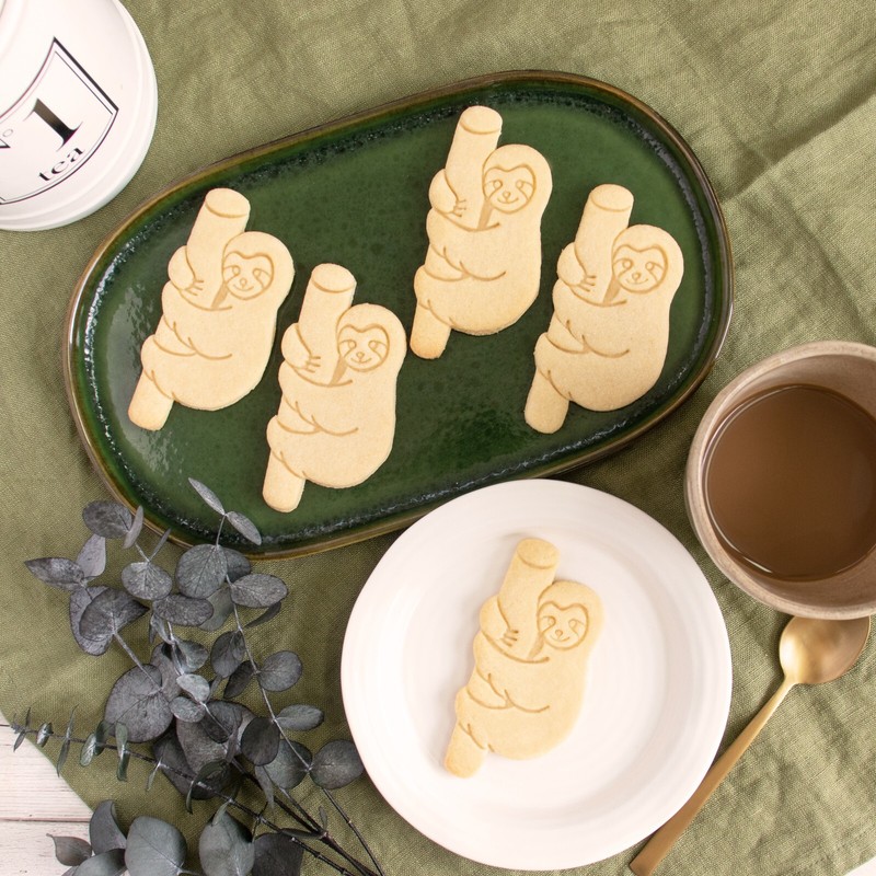 Sloth Cookie Cutters Set - wildlife animal rainforest baby shower jungle tree gallery
