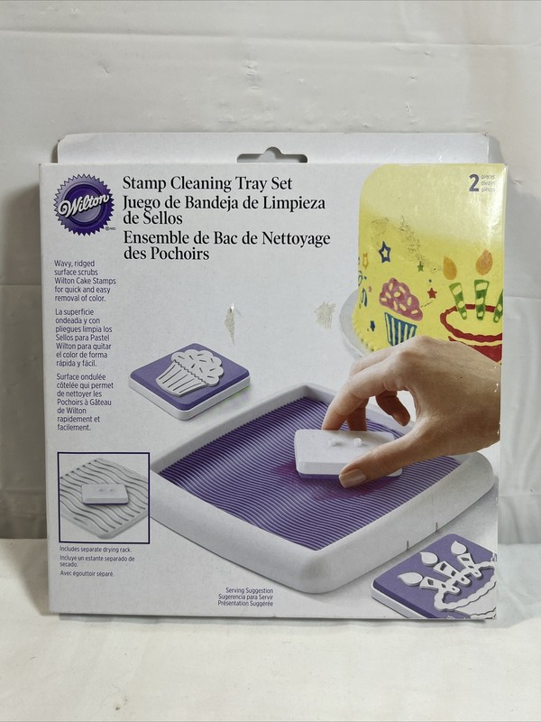 Wilton Stamp Cleaning Tray Set Open Box Never Used Still Wrapped