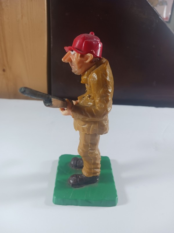 Vintage WILTON Hunter Old Man Cake Topper Decoration Hong Kong 1978 6" gallery